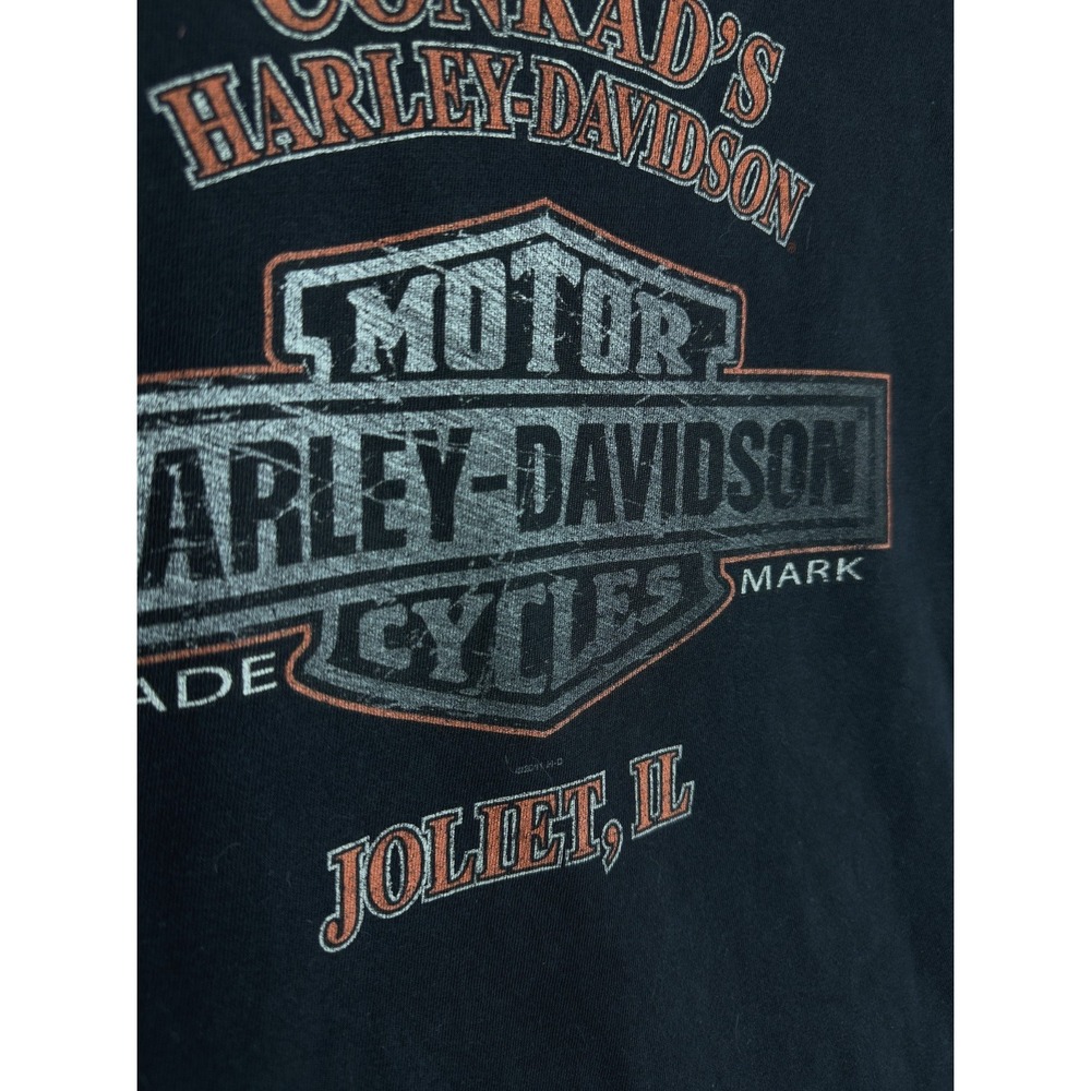 Vintage Harley Davidson Shirt Extra Large Black Short Sleeve Men's Graphic Y2K - Picture 12 of 12